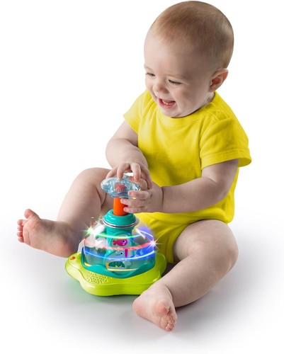 Educational Musical Toys for Baby Boy Girl 6m 1 2 year Olds Press & Glow Spinner - Picture 5 of 10