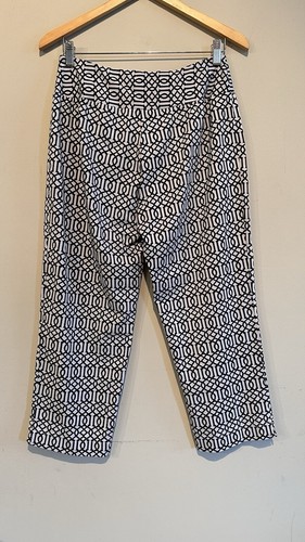J McLaughlin Cropped pants Women’s White/black Size M Stretch - Picture 6 of 7