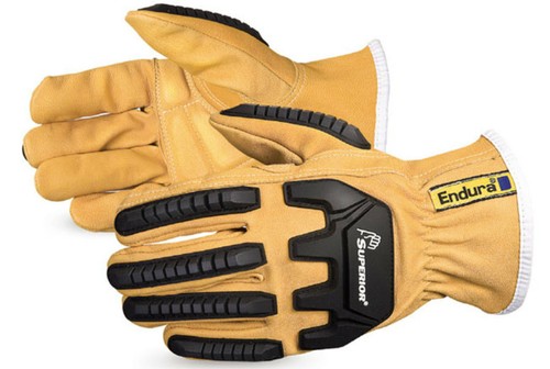 ~~ Superior 378GKGVB Endura Oilbloc Goatskin Impact-Resistant Driver Glove ~~ - Picture 2 of 2