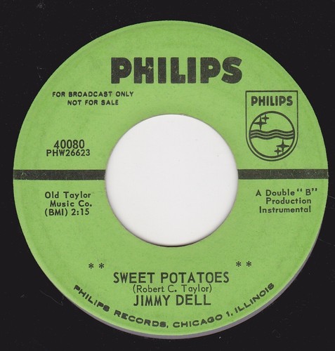 JIMMY DELL"SKIPPIN' " / "SWEET POTATOES" on PHILLIPS- PROMO (M-) - Picture 2 of 2