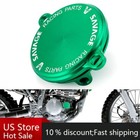 Green Engine Oil Filter Cover Cap For KAWASAKI KLX300R KLX250S KLX300SM KLX 300R