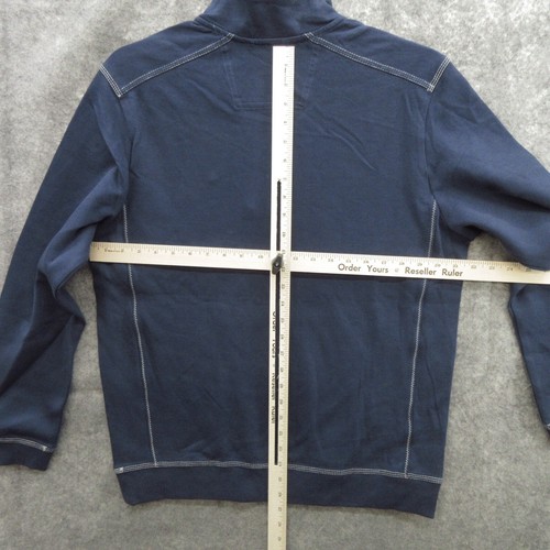 Tommy Bahama Sweatshirt Medium Nassau Half Zip Long Sleeve Cotton T21475OU New - Picture 7 of 14