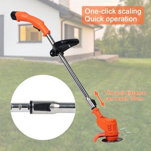Cordless Grass String Trimmer Cutter Electric Weed Eater Lawn Edger+2 Batteries - Picture 12 of 18