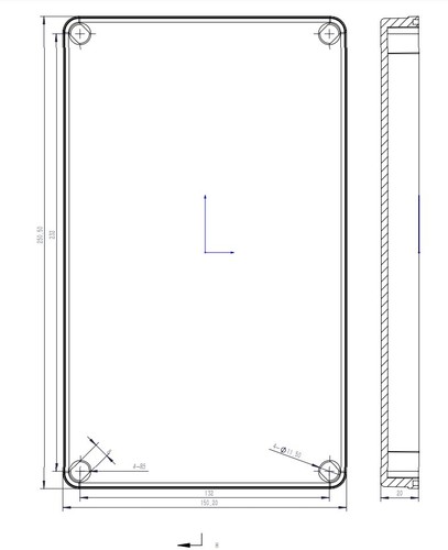 ABS IP66 Clear Lid Junction Box 150 x 250 x 100mm - Picture 14 of 15