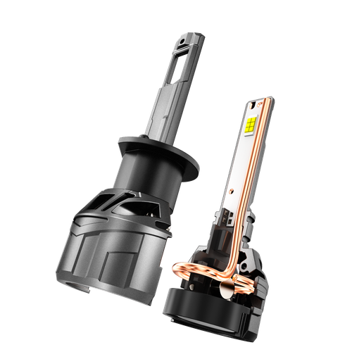 Kit de bombillas LED de haz alto/bajo AUXBEAM H1 Canbus 120W 28000LM 6500K blanco - Imagen 11 de 12