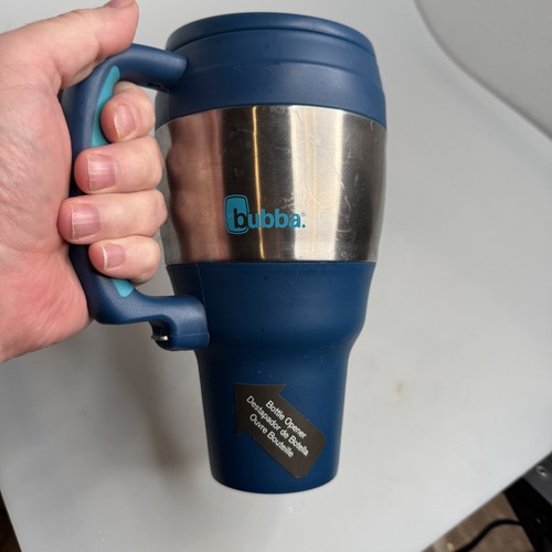 Bubba Insulated Travel Mug 34 oz Teal w/ Handle, Bottle Opener, BPA Free- - Picture 2 of 13