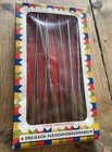 Vintage Dreizack Solingen Meat Fondue Forks Set of 12  Wooden Handles Inox Boxed