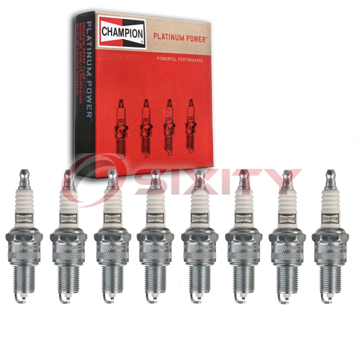 8 pc Champion Platinum Spark Plugs for 1981-1992 Dodge W250 5.2L 5.9L V8 qi
