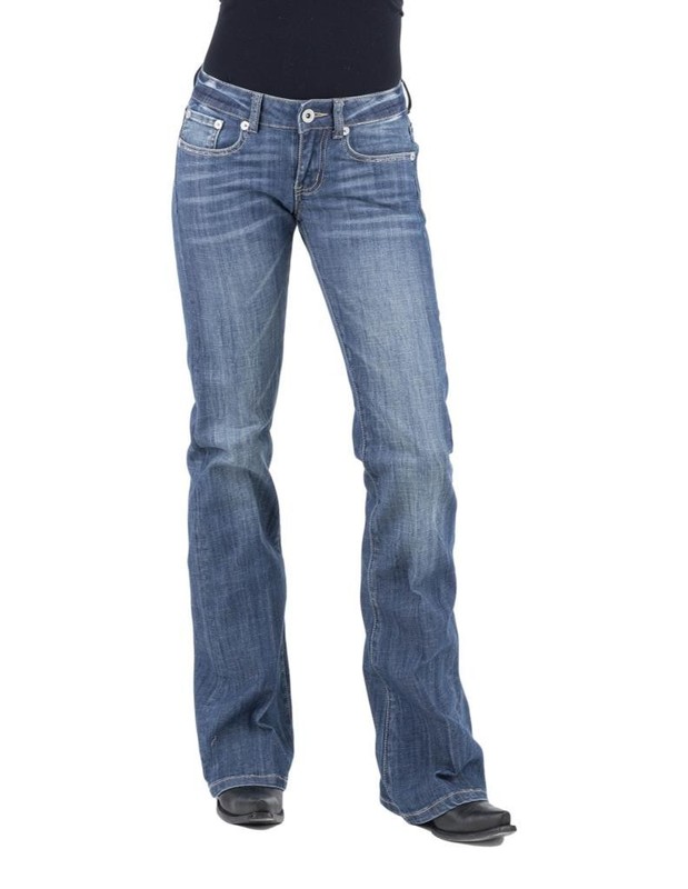 Stetson Western Jeans Womens Slim 10 Short Blue 11-054-0816-1320 BU CLEARANCE