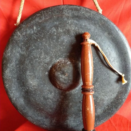 Japanese Buddhism Bronze dora gong drum 11.8 inch diameter - Picture 2 of 10