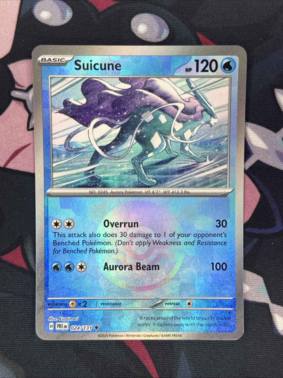 2025 Pokémon TCG Prismatic Evolutions - Suicune (Pokéball) #24/131 - NM