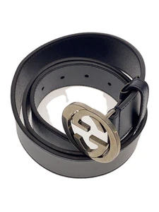 Ceinture GUCCI cuir noir homme 546389 occasion