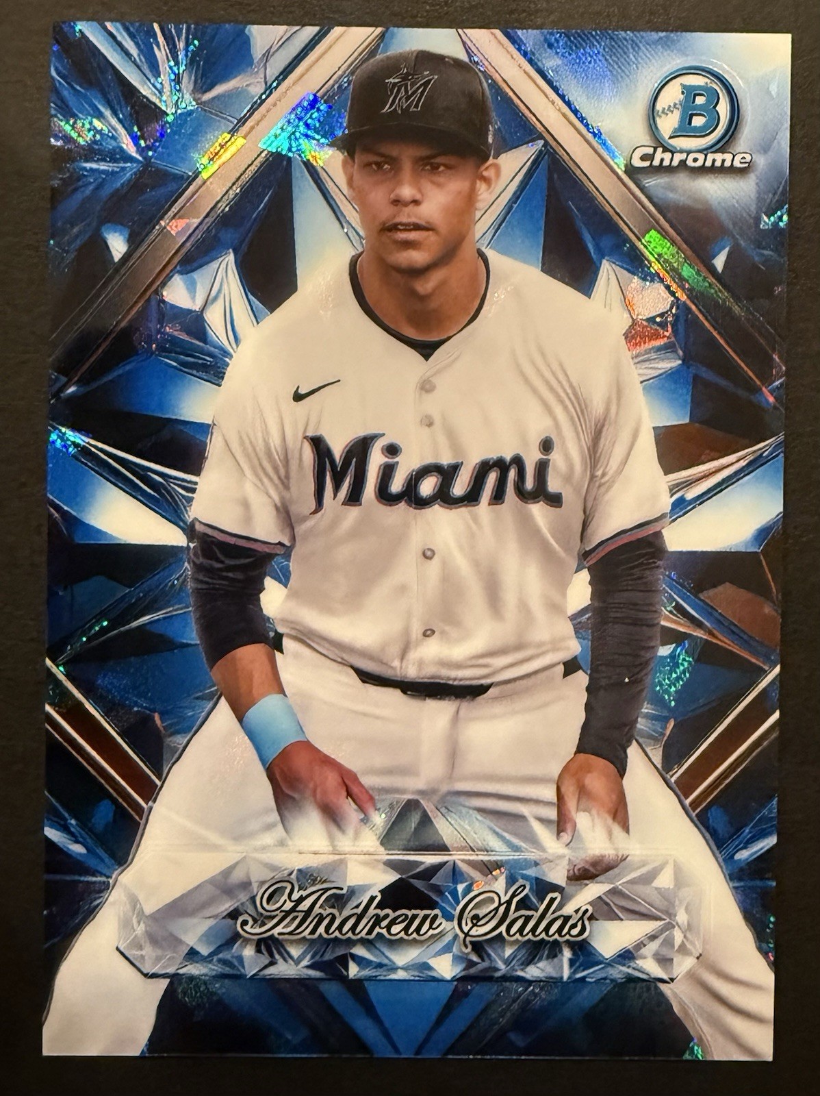 2025 Bowman Chrome Sapphire Selections Andrew Salas SP #SS-7 Miami Marlins