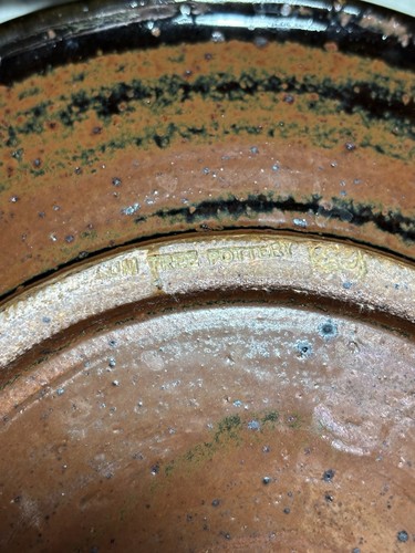 Vintage John Glick (1938-2017) Plum Tree Pottery Plate Cranbrook Academy 9.5” - Picture 4 of 7