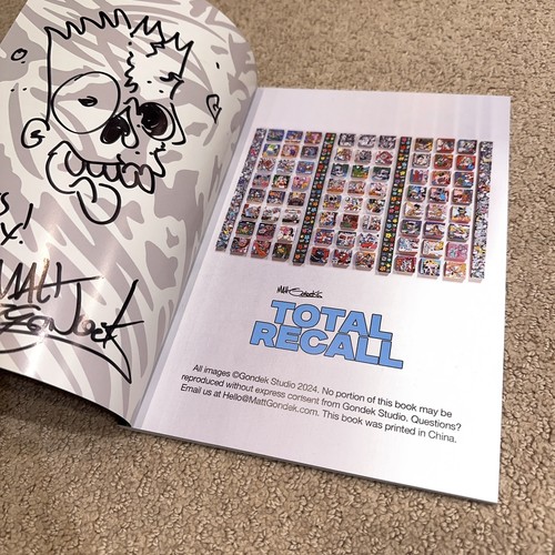 Matt Gondek Total Recall Softcover Book Limited Edition Artwork Art Fine SIGNED - Bild 3 von 11