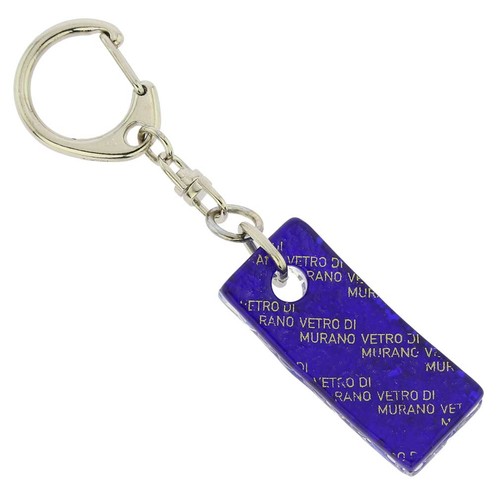 GlassOfVenice Murano Glass Colors Stick Keychain - Periwinkle - Picture 3 of 4