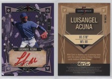 2023 5 Card Draw Modern Holographic Sparkles Foil Purple /4 Luisangel Acuna Auto