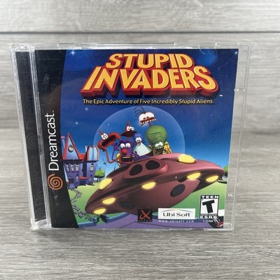 Stupid Invaders (Sega Dreamcast, 2001) CIB W/ Reg Card - Tested - Excellent
