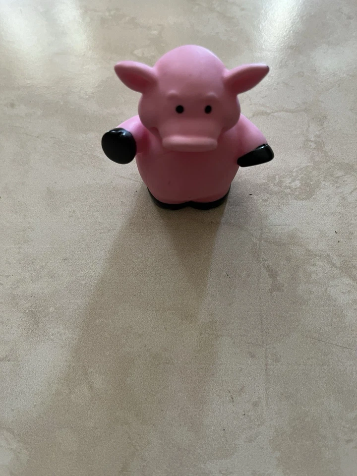 ertl farm country john deere porco rosa Tomy fazendeiro em pé acenando sorriso feliz - Imagem 3 de 4