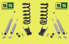 3"/1-2" Lift Kit Coil Spring Shackles Shocks FOR 01-09 Ford Ranger 2WD SPR D,E