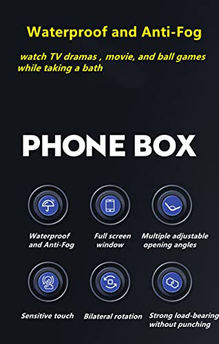 Waterproof Shower Phone Holder,360° Rotation Shower Phone Case, Anti-Fog White - Picture 6 of 8