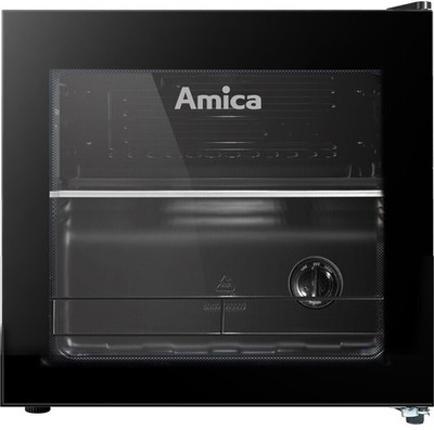 Amica FK 340 100 S Getränkekühlschrank 43L Schwarz Glastür F 41dB
