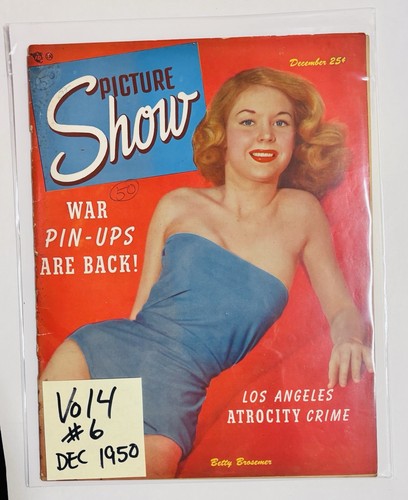 Vintage Pin Up Magazin Bilderschau Dezember 1950 Betty Brosemer - Bild 2 von 9