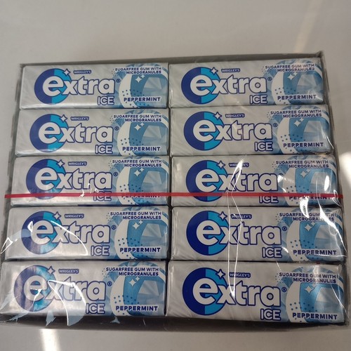 Full Case of 30 x Extra Ice Peppermint Chewing Gum – 10 Piece Packs - Picture 6 of 6