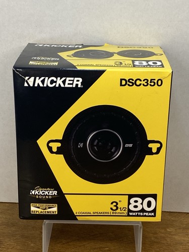 Kicker DSC350 (43DSC3504) 3,5′′ 89mm Koax Lautsprecher 80 Watt Paar - Neu, Open Box