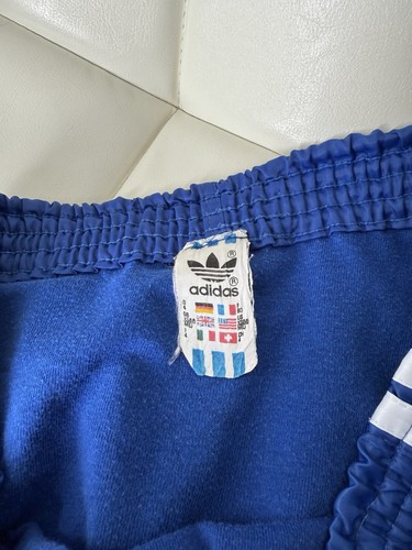 Vintage 80s Adidas Originals Blue Sprinter Running Shorts Made in West Germany - Picture 10 of 15