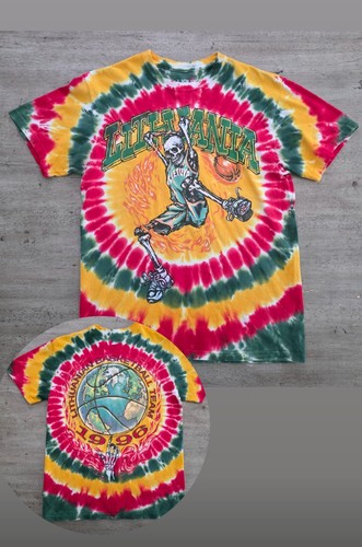Liquid Blue Herren Grateful Dead Lithuania Basketball T-Shirt Gr. M 2020 Tye Dye 