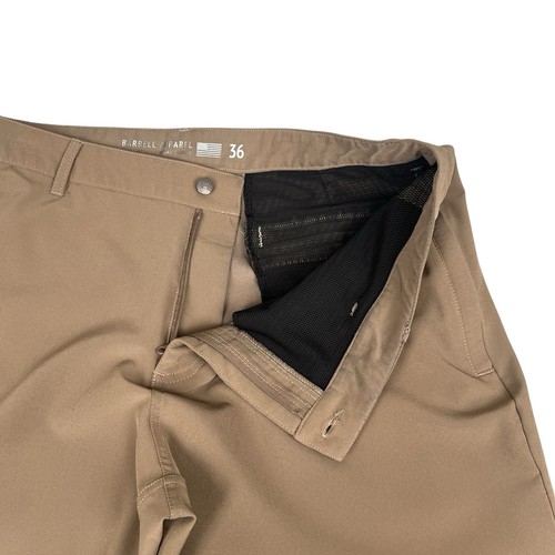 Pantalones Barbell Apparel Para Hombre 36x32 5 Bolsillos Chino Marrón Tostado Rendimiento Elastizados - Imagen 5 de 14