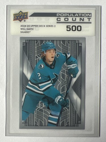 Will Smith 2024-25 UD Series 2 Population Count 500 SP Rookie RC Upper Deck PC46