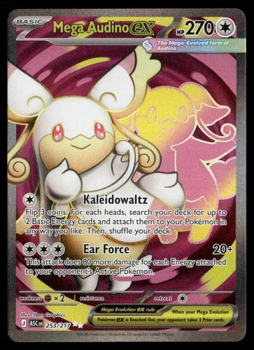 Mega Audino ex 253/217 Ultra Rare Ascended Heroes Pokemon NM/M