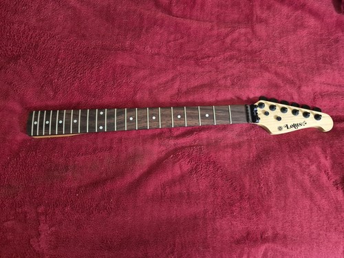Lotus Super Strat Guitar Neck 22 tasti RW tastiera accordatori caricati dado di bloccaggio - Foto 4 di 16