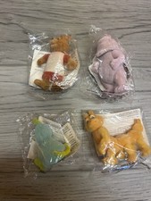teddy ruxpin 1986 Felt Figurines 3in Lot Of 4 Sealed