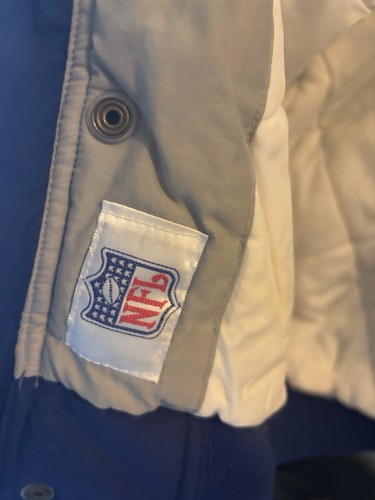 VINTAGE 90’s Dallas Cowboys Jacket Men’s Med APEX ONE PRO LINE NFL Puff Full Zip - Picture 8 of 11