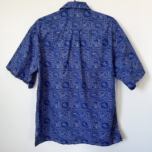 Yiume Bluey Hawaiian Ocean Life Hemd Herren Small Kurzarm Button Down Sommer - Bild 4 von 10