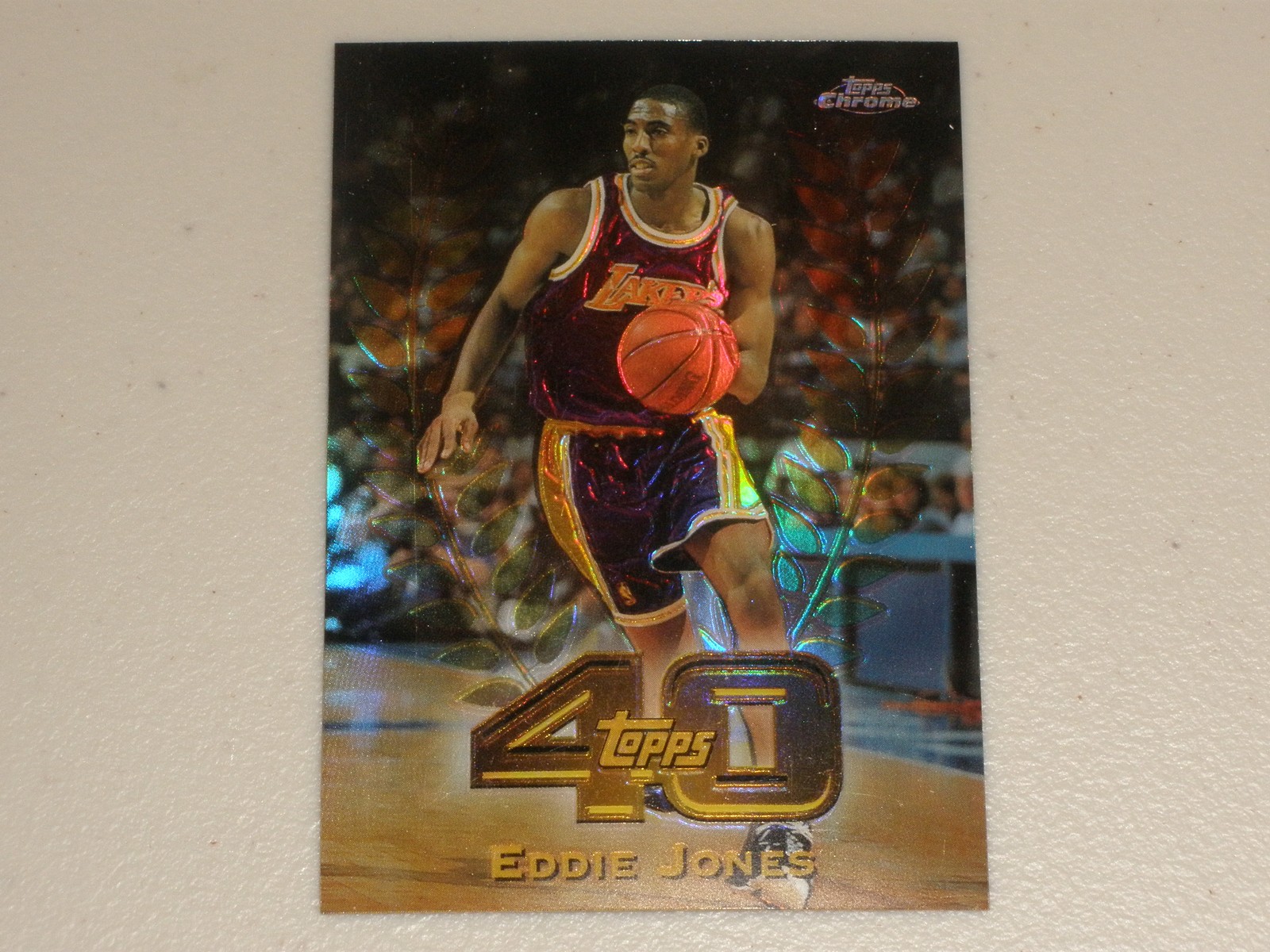 1996-97 Topps Chrome Topps 40 Refractor #12 Eddie Jones
