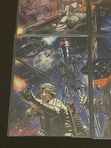 2011 Star Wars Galaxy Series 6 Etched Foil Puzzle Chase Card Set 1-6 Topps - Picture 7 of 9