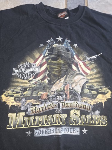 Harley Davidson 2014 T-Shirt Military Sales OVERSEAS Tour Größe 2XL - Bild 2 von 5