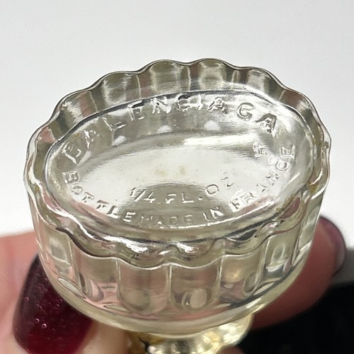 Vtg Balenciaga Fleeting Moment Mini Glass Perfume Bottle & Stopper 1949 Empty - Picture 3 of 7