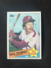 1985 Topps #714 Mike Schmidt All-Star Baseball Card