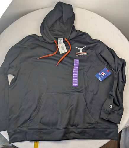 Texas Longhorns U T CHAMPION XXL hoodie NWT soft pullover sweatshirt NEW - Picture 1 of 5