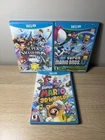 Wii U Games Lot Super Mario 3D World, Super Smash Bros, Super Mario Bros U