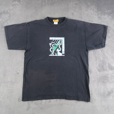 Vintage 90s Futurama T Shirt M Medium Black Bender Bend With Care 1999