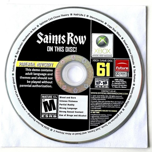 Xbox 360 Official Xbox Magazine Demo Disc 61 Half Life 2 Lego DOA Disc Only