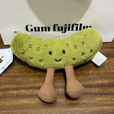 Jellycat Amuseables Green Sour Pickle Plush Keychain Bag Charm NWT Gift 2026