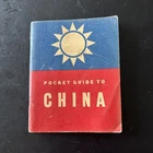 WW2 Booklet 1942 Pocket Guide To China Book Military Chinese War VTG WW II WWII