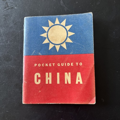 WW2 Booklet 1942 Pocket Guide To China Book Military Chinese War VTG WW II WWII